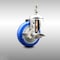 Service Caster 4 Inch 316SS Blue Polyurethane Swivel 12mm Threaded Stem Caster with Brake SCC-SS316TS20S414-PPUBBLUE-TLB-M1215 - alternate 1